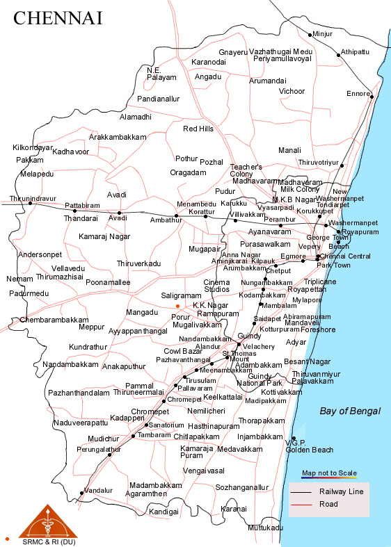 Chennai Map